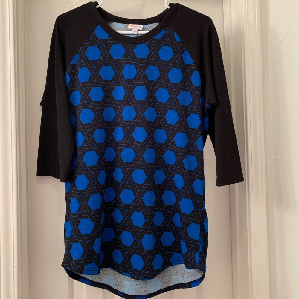Lularoe Randy 3/4 sleeve baseball tee